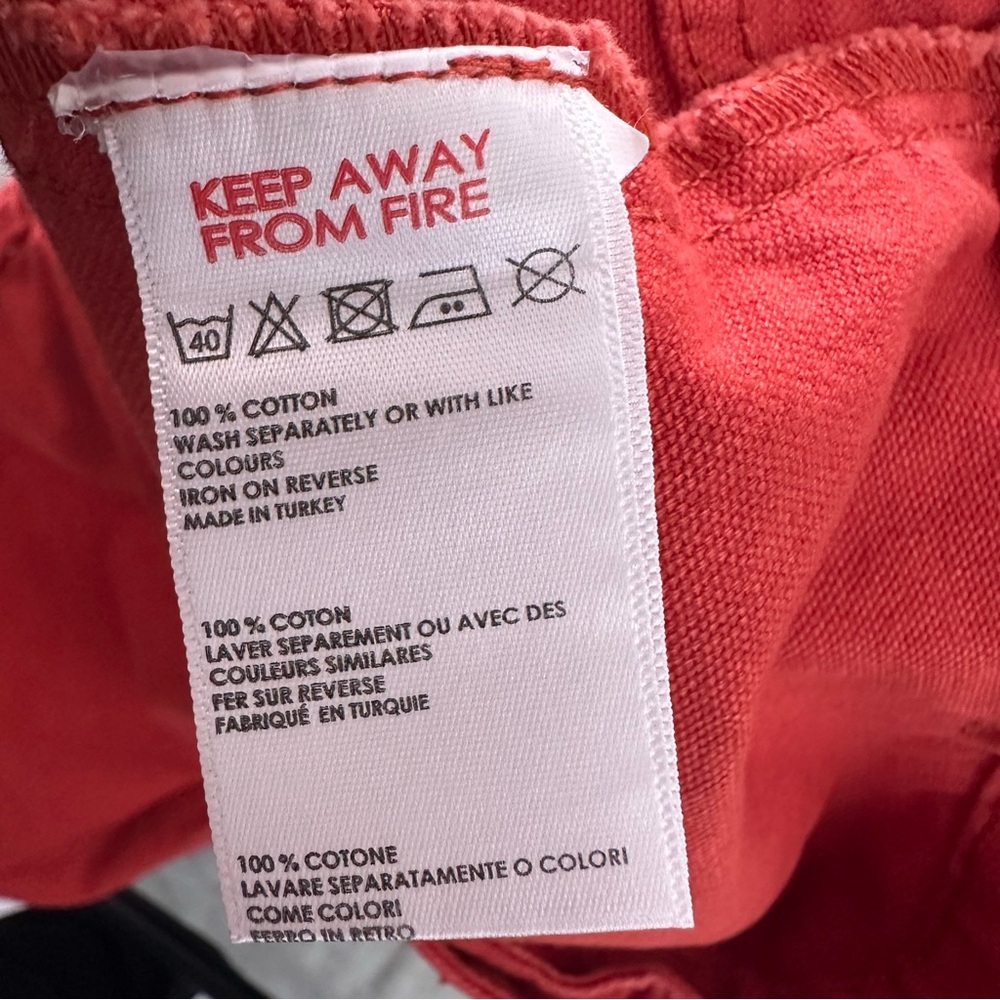 Urban Outfitters BDG Red Orange Mini Skirt Size XL - Picture 8 of 10